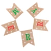 CHRISTMAS decoration: Jute Bulla flag, Christmas party decoration banner, MERRY CHRISTMAS, swallowtail banner Application Scenario